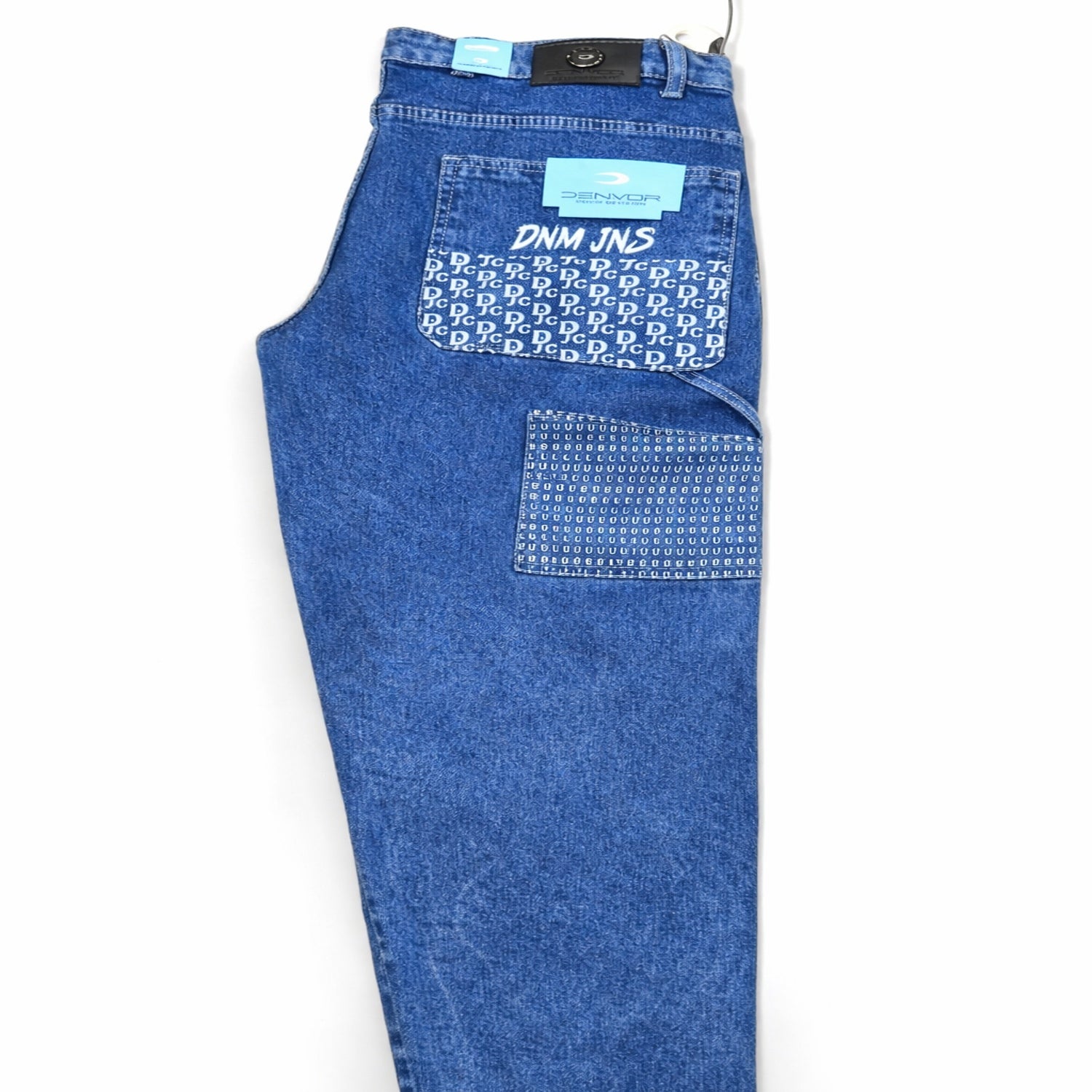 Men’s Blue Denim Jeans with Designer Back Pocket | Slim Fit
